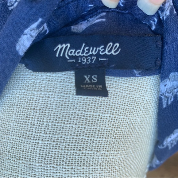Madewell Elephant Button Up - Picture 4 of 5